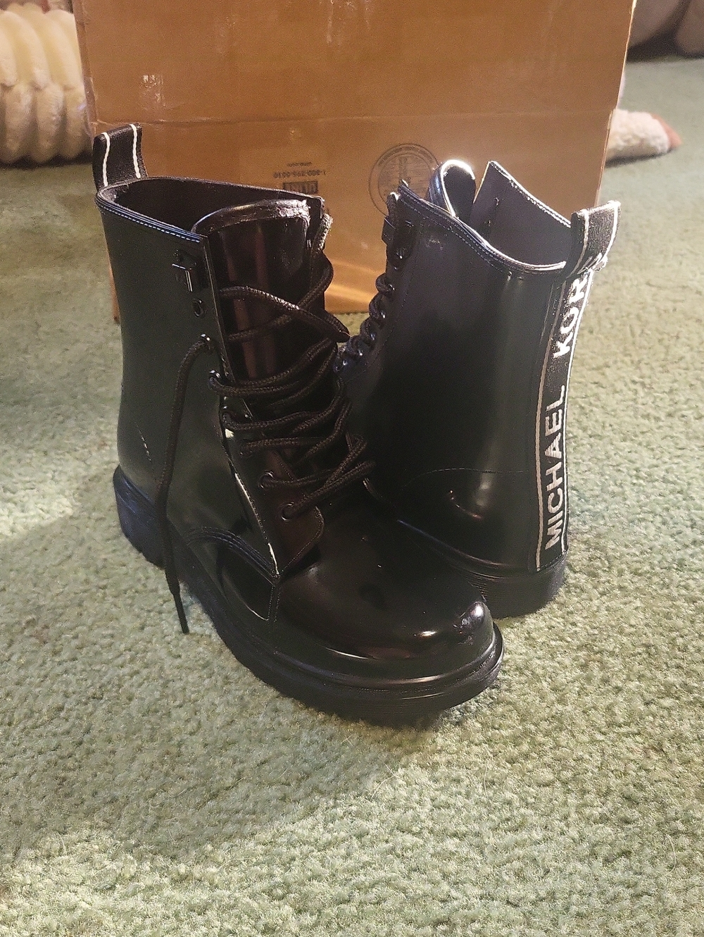 Michael Kors Lace Up Rain Boot